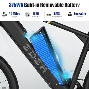 Amazon.com : ZDZA Electric Bike, 1000W Peak Motor, 26